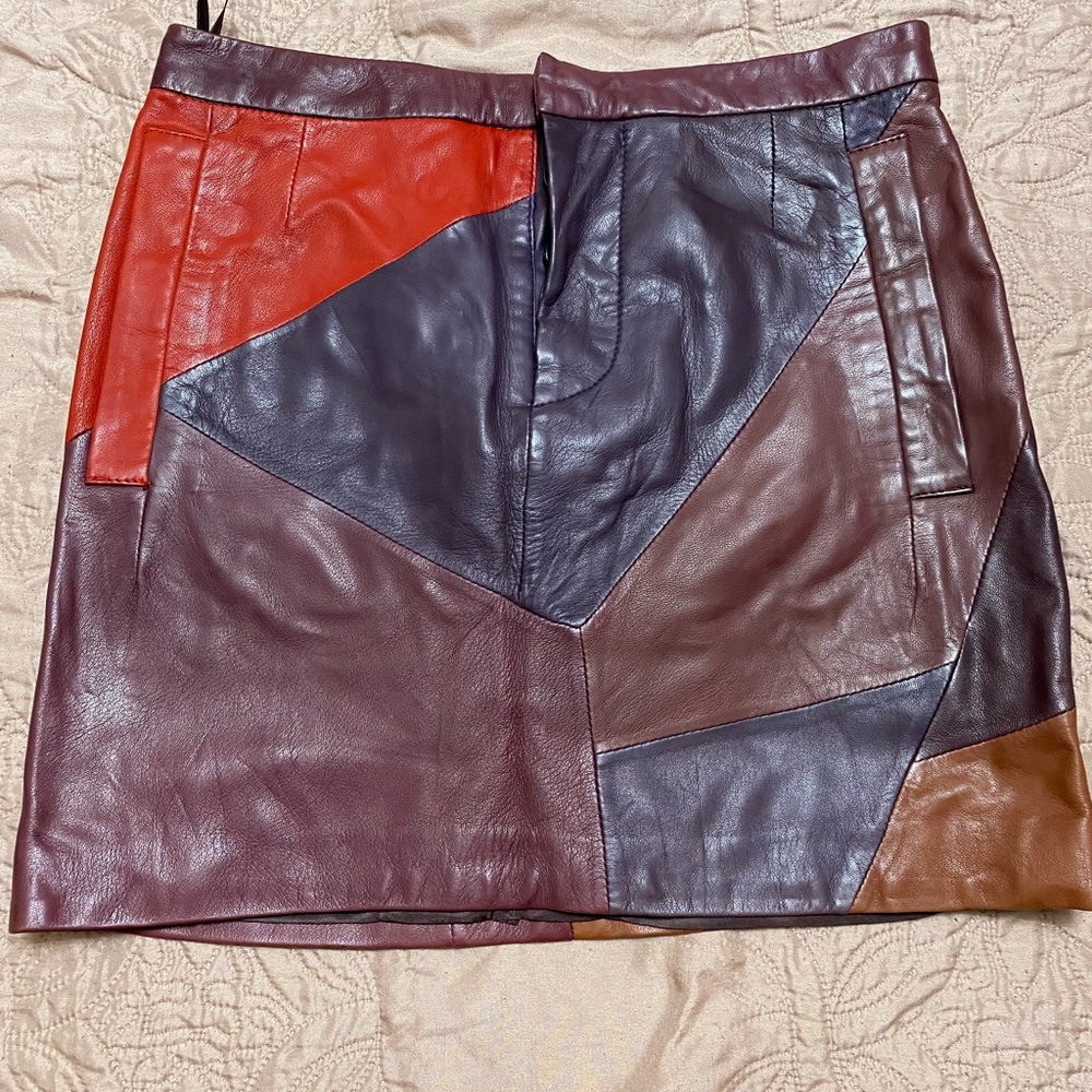 GF Ferre leather skirt, size 26/40 or XS size
